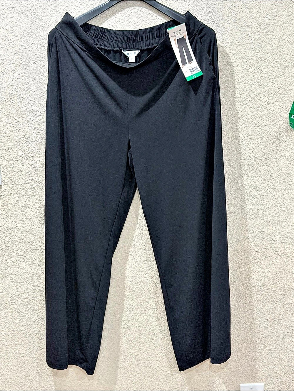 three dots Wide Leg Pant Pants in Black Size XL NWT - Picture 4 of 9